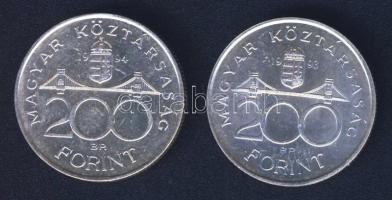 1993-94. 200Ft Ag "MNB" + "Deák" T:BU,2