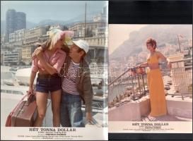 cca 1989 előtt készült, ,,Hét tonna dollár" című magyar film jelenetei és szereplői, 15 db vint...