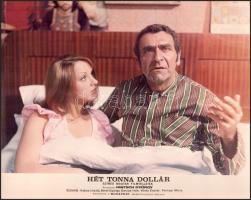 cca 1989 előtt készült, ,,Hét tonna dollár" című magyar film jelenetei és szereplői, 15 db vint...