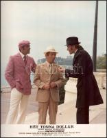 cca 1989 előtt készült, ,,Hét tonna dollár" című magyar film jelenetei és szereplői, 15 db vint...