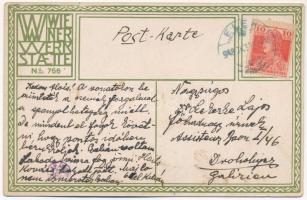 1918 Mode. Wiener Werkstätte No. 766. s: Maria Likarz (EK)