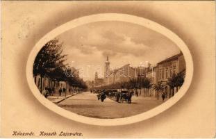 1913 Kolozsvár, Cluj; Kossuth Lajos utca. Rigó Árpád kiadása / street (EK)