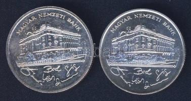 1992-93. 200Ft Ag "MNB" (2x) T:BU,2