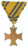 1913. "Mozgósítási Kereszt / 1912-1913-as Emlékkereszt" bronz kitüntetés mellszalagon T:XF...