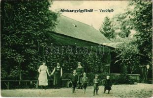 1918 Alváca-gyógyfürdő, Baie Minerale Vata de Jos; Gyógyfürdő vendéglő. Berkovits kiadása / spa restaurant (EK)