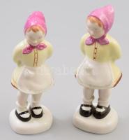 2 db Aquincum lányka. Kézzel festett, jelzett, hibátlan