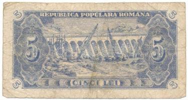 Románia 1952. 5L T:VG
Romania 1952. 5 Lei C:VG
Krause P#83b