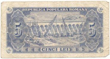 Románia 1952. 5L T:F,VG
Romania 1952. 5 Lei C:F,VG
Krause P#83b