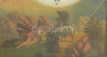 1872 Tokaj Jonas Weinstock órás áltíl készített parasztóra. Feles ütős, ingajáratos, da dobozban, fe...