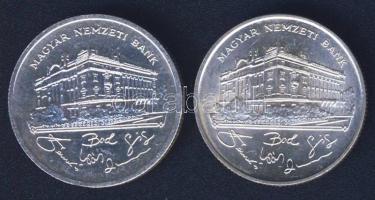 1992-93. 200Ft Ag "MNB" (2x) T:BU,2