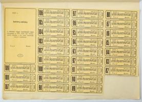 Budapest 1941. "Pannónia Magyar Viszontbiztosító Intézet" névre szóló részvénye 50P-ről, s...