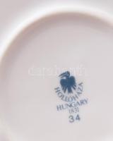 Hollóházi Jurcsák László által tervezett hamuzó, matricás, jelzett, minimális kopásnyomokkal, d: 12 ...