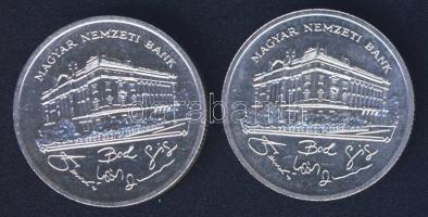 1992. 200Ft Ag "MNB" (2x) T:BU,2