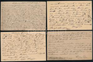 cca 1914-18 Sárdy Brutus (1892-1970) későbbi festőművész, restaurátornak küldött 10 db levelezőlap