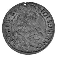 Ausztria / Tirol 1664. 3kr Ag "Zsigmond Ferenc" Hall (1,38g) T:VF, patina, lyukas Austria / Tyrol 1664. 3 Kreuzers Ag "Sigismund Franz" Hall (1,38g) C:VF, patina, holed Krause KM#1209