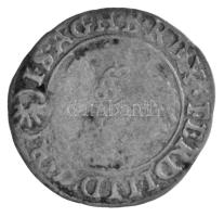 Csehország / történelmi tartomány 1629. 3kr (gr) Ag "II. Ferdinánd" Prága (1,42g) T:VF-F, patina, hajlott lemez Bohemia 1629. 3 Kreuzer (Groschen) Ag "Ferdinand II" Prague (1,42g) C:VF-F, patina, bent coin Krause KM#369