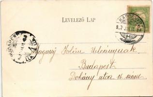 1907 Kaposvár, Fő utca. Hagelmann Károly kiadása