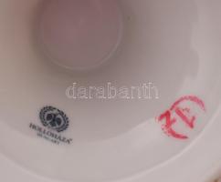 4 db Hollóházi szeder mintás váza cukordoboz és két gyertyatartó. m: 22 cm-ig