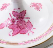 Herendi Apponyi mintás gyertyatartó Jelzett, kézzel festett, m: 16 cm