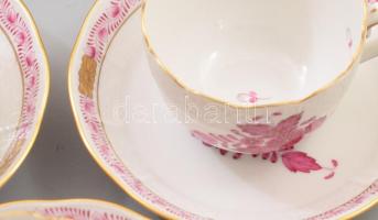 Herendi Apponyi mintás 6 személyes mokkás készlet. Kézzel festett, jelzett, hibátlan