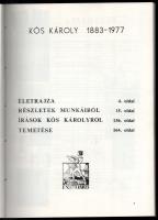 Kós Károly 1883-1977. Bercsényi 28-30. Bp., 1988, BME Építészmérnöki Kar. Második, bővített kiadás. ...