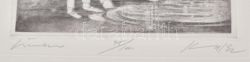 Kass János (1927-2010): Zsidó ünnepek mappa. 14 db rézkarc, papír, mindegyik jelzett és számozott (7...