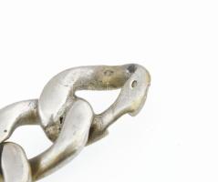 Ezüst (Ag) karlánc, gravírozott , 21 cm 40 g