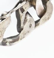 Ezüst (Ag) karlánc, gravírozott , 21 cm 48 g