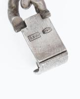 Ezüst (Ag) karóra, ezüst lánccal, br 76 g szerkezet nem működik