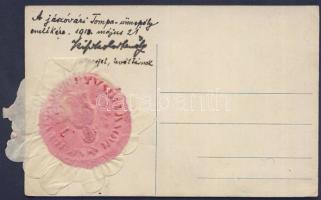 Jászó with special memorial dry stamp on backside (EK)