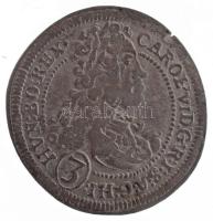 Ausztria 1713. 3kr Ag "VI. Károly" Graz (1,28g) T:XF-VF, patina, pici kitörés Austria 1713. 3 Kreuzers Ag "Charles VI" Graz (1,28g) C:XF-VF, patina, small crack Krause KM#1540