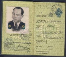 1939 Magyar kéményfedeles útlevél / Hungarian passport
