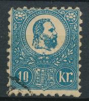 1871 Kőnyomat 10kr (30.000) (nagyon enyhe papírelvékonyodás / thin paper)