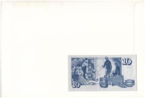 Izland 1961. 10K borítékban bélyeggel, bélyegzéssel T:UNC Iceland 1961. 10 Kronur in envelope with s...