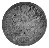 Ausztria 1774H S-C 10kr Ag "II. József" (3,45g) T:F, patina, pici ütődések Austria 1774H S-C 10 Kreuzers Ag "Joseph II" (3,45g) C:F, patina, tiny punches Krause KM#2063