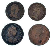 Ausztria 1760W 1kr "I. Ferenc" + 1780W 1kr Cu "II. József" + 1781A 1/2kr Cu &quo...