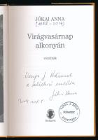 Jókai Anna: Virágvasárnap alkonyán. Versimák. (Dedikált!) Bp., 2004, Széphalom Könyvműhely. Kiadói k...