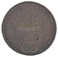 Ausztria 1806A 20kr Ag "I. Ferenc" (6,49g) T:F, patina
Austria 1806A 20 Kreuzers Ag "...