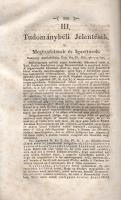 [Folyóirat.] Tudományos Gyűjtemény 1819. (III. évfolyam), IV. kötet.
Pesten, 1819. Trattner János T...