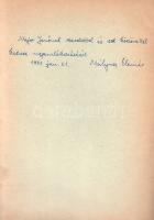 Mályusz Elemér:  A "csúti főesperesség" (Dedikált.) [Budapest], 1970. (Szegedi Nyomda). [271]-277 + [1] p. Dedikált: "Major Jenőnek szeretettel és sok köszönettel a kedves megemlékezéséért. Mályusz Elemér. 1971. jan. 21". (Különlenyomat a Levéltári Közlemények XL. évfolyamából.) Prov.: Major Jenő (1922-1988) településtörténész, földrajztudós, urbanisztikai szakíró. Fűzve, feliratozott kiadói borítóban. Jó példány. --- Hozzá tartozik: Mályusz Elemér:  Állatkiviteli tilalmak Magyarországon a XIV. és XV. század fordulóján. [Budapest], 1983. [ny. n.] [319]-326 p. (Különlenyomat az Agrártörténeti Szemle 1983. évi 3-4. számából). Fűzve, feliratozott kiadói borítóban. Jó példány.