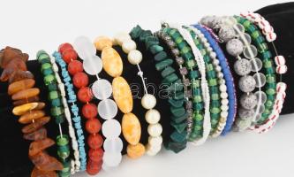 20 darab karkötő, közte jáde