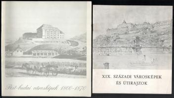 Mattyasovszky Péter (szerk.): Pest-budai városképek 1800-1870. Bp., 1987, Idegenforgalmi Propaganda és Kiadó Vállalat. Fekete-fehér képekkel illusztrált katalógus. Kiadói papírkötés. + Turcsány Zsuzsa (szerk.): XIX. századi városképek és útirajzok. Bp., 1976, MNG. Kiadói papírkötés.