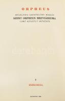 Szentkuthy Miklós: Orpheus. Részletek Szentkuthy Miklós Szent Orpheus Breviáriuma cimű készülő művéb...