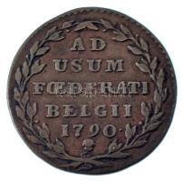 Osztrák Hollandia (Felkelés) 1790. 2L (2O) Cu Brüsszel T:VF, patina 
Austrian Netherlands (Insurrec...