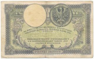 Lengyelország 1919. 500Zl "2562179" T:F,VG
Poland 1919. 500 Zlotych "2562179" C...
