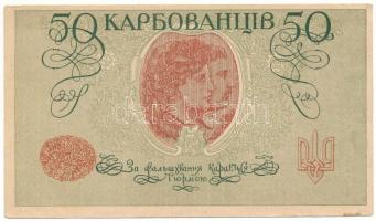 Ukrajna / Autonóm Köztársaság 1918. 50K T:F Ukraine / Autonomous Republic 1918. 50 Karbovantsiv C:F Krause 5.