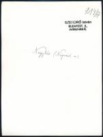 cca 1930-1940 Szendrő István (1908-2000): Lányok nagylócai népviselet, Gyöngyösbokréta mozgalom, pec...