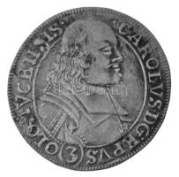 Csehország / Történelmi Tartomány / Olmützi Püspökség 1695. 3kr Ag "Karl II von Liechtenstein - Kastelkorn" (1,39g) T:XF-VF, pici ütődés Bohemia / Bishopric of Olmütz 1695. 3 Kreuzers Ag "Karl II von Liechtenstein - Kastelkorn" (1,39g) C:XF-VF, tiny punch Krause KM#227.5