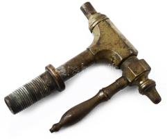 Bronz sörcsap, h: 13 cm
