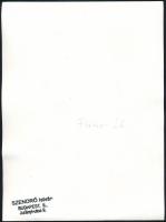 cca 1930-1940 Szendrő István (1908-2000): Budapesti Fiumei úti sírkert, Jászai Mari sírja, pecséttel...